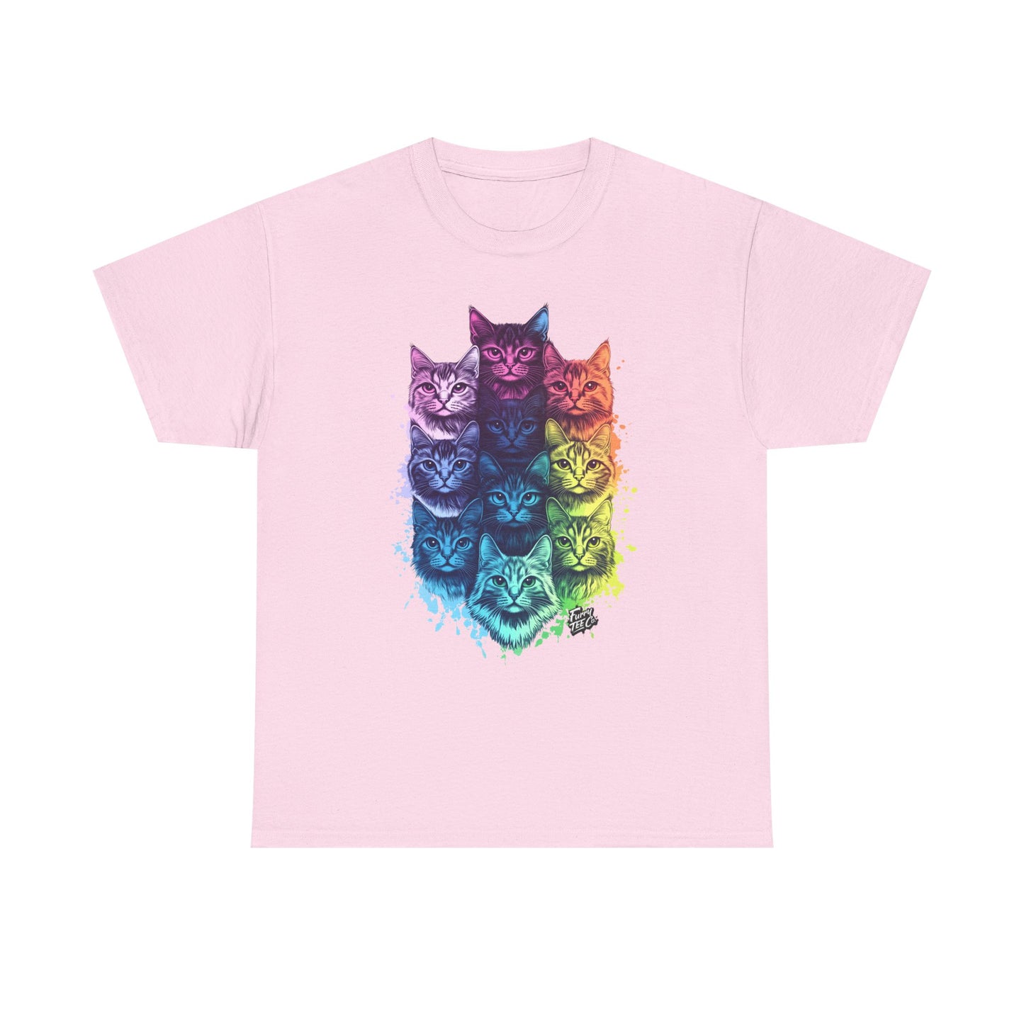 Vibrant Cat Lovers Tee