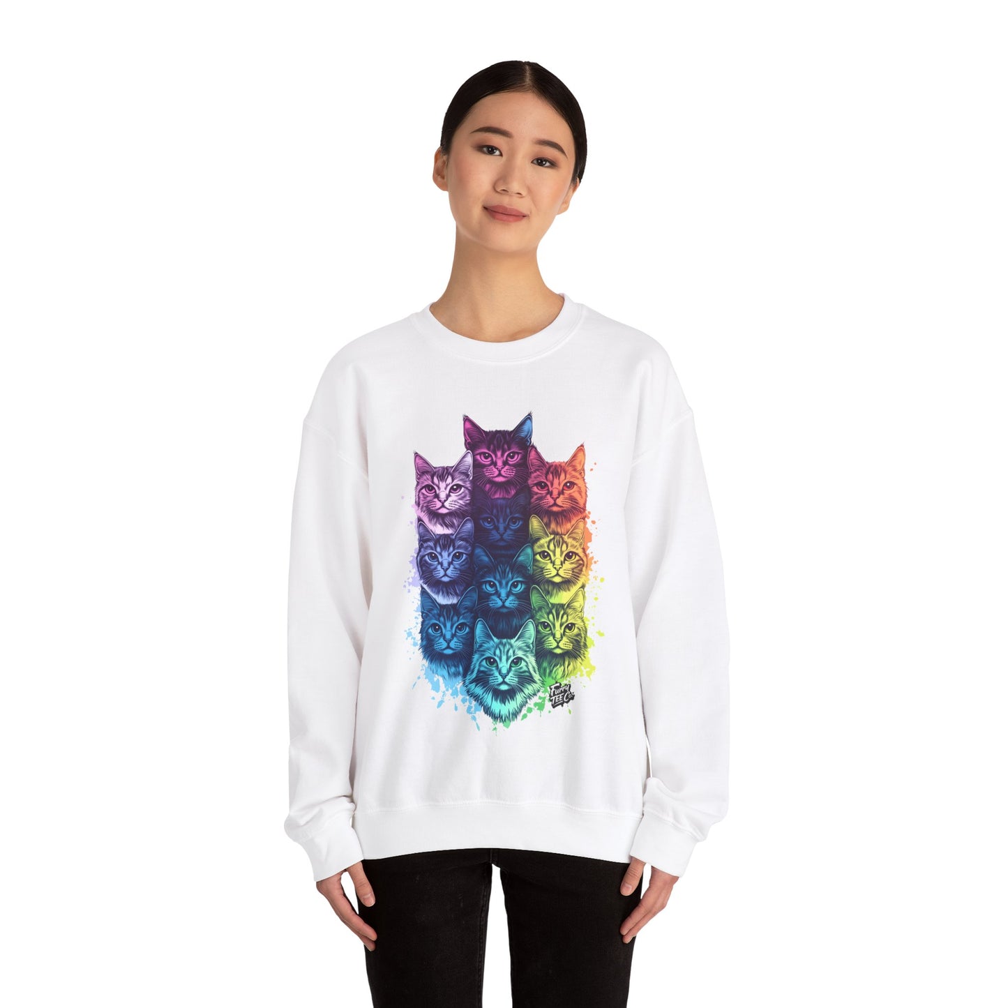 Vibrant Cat Lovers Sweatshirt