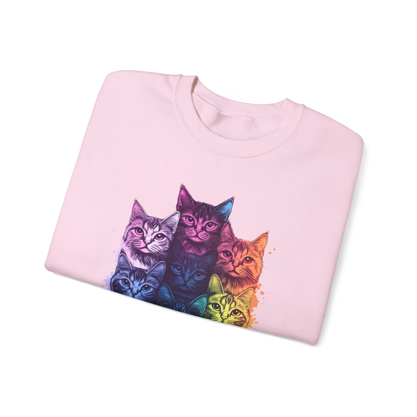 Vibrant Cat Lovers Sweatshirt