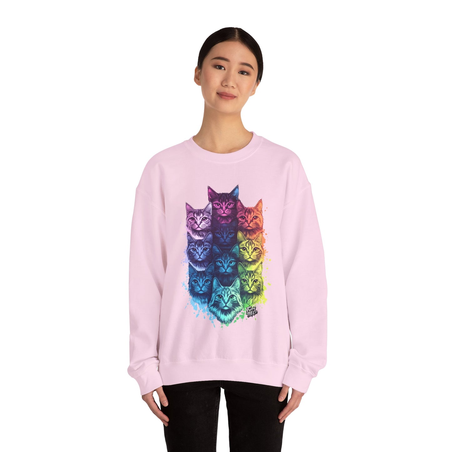 Vibrant Cat Lovers Sweatshirt