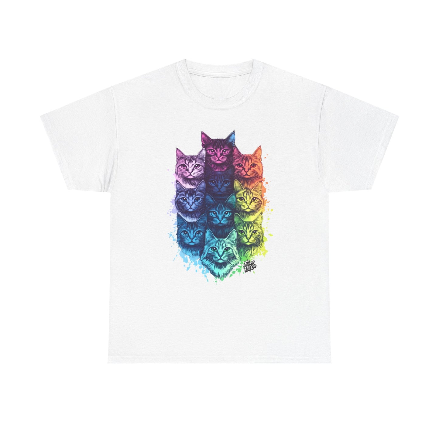 Vibrant Cat Lovers Tee