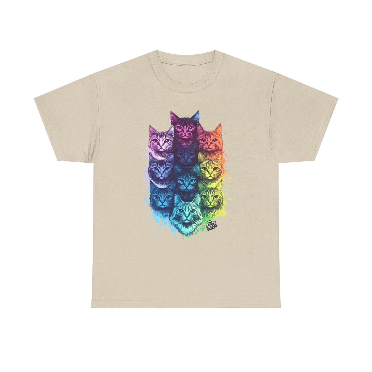 Vibrant Cat Lovers Tee