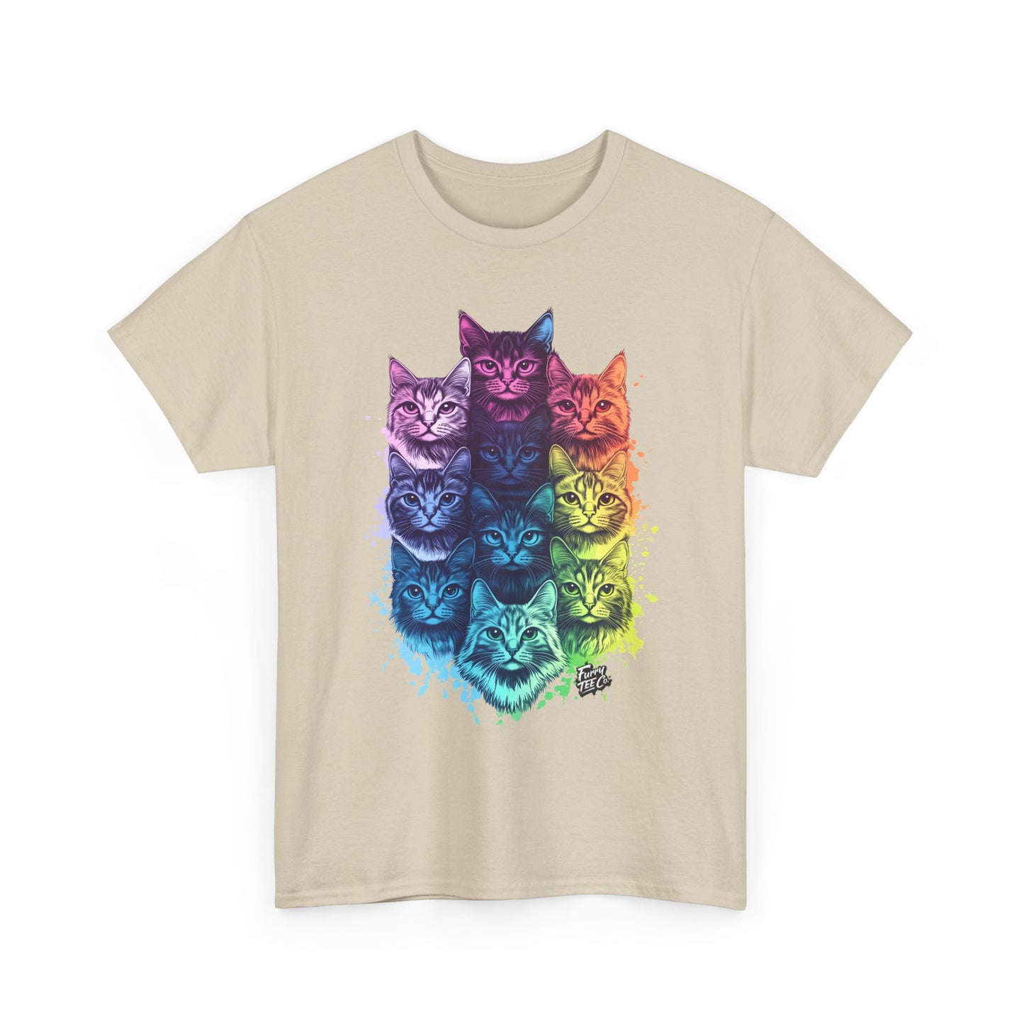 Vibrant Cat Lovers Tee