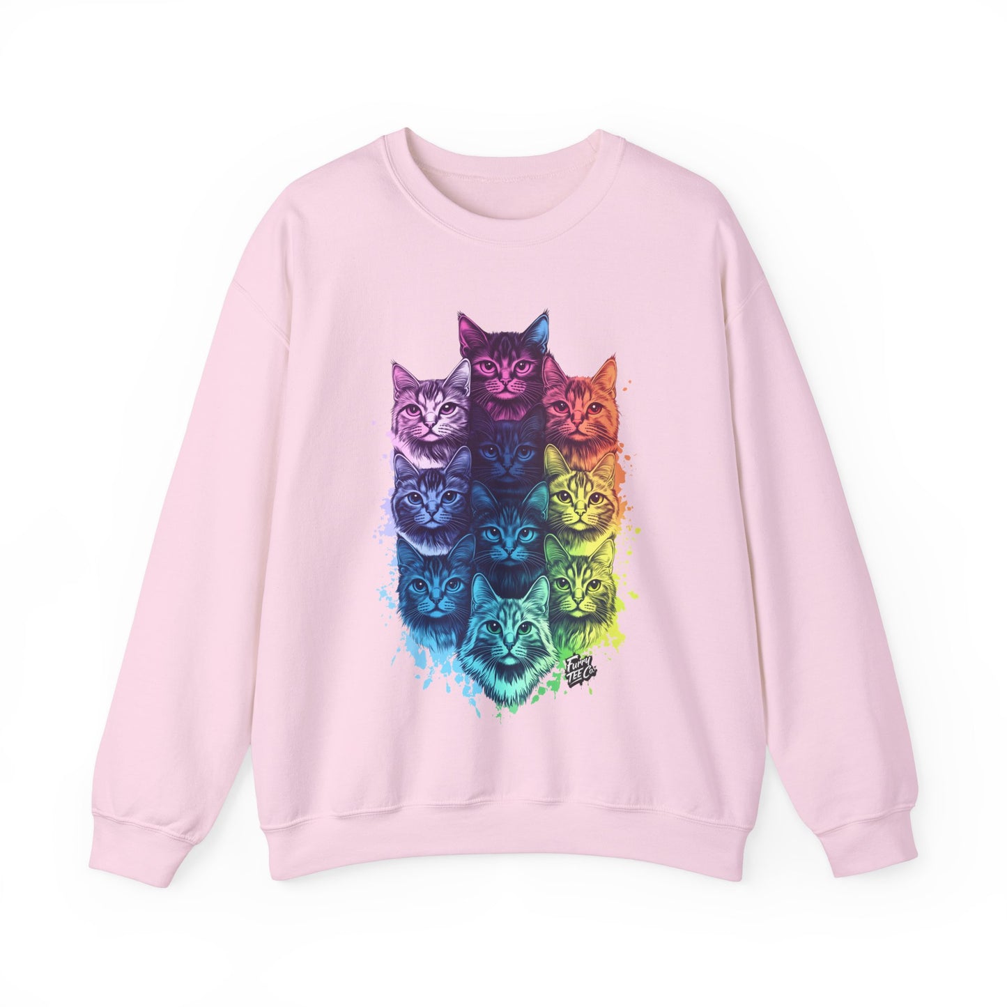 Vibrant Cat Lovers Sweatshirt