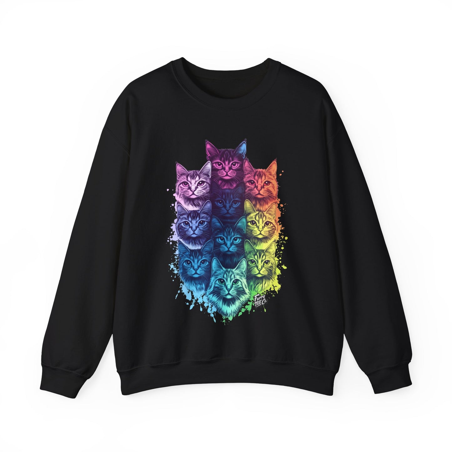 Vibrant Cat Lovers Sweatshirt