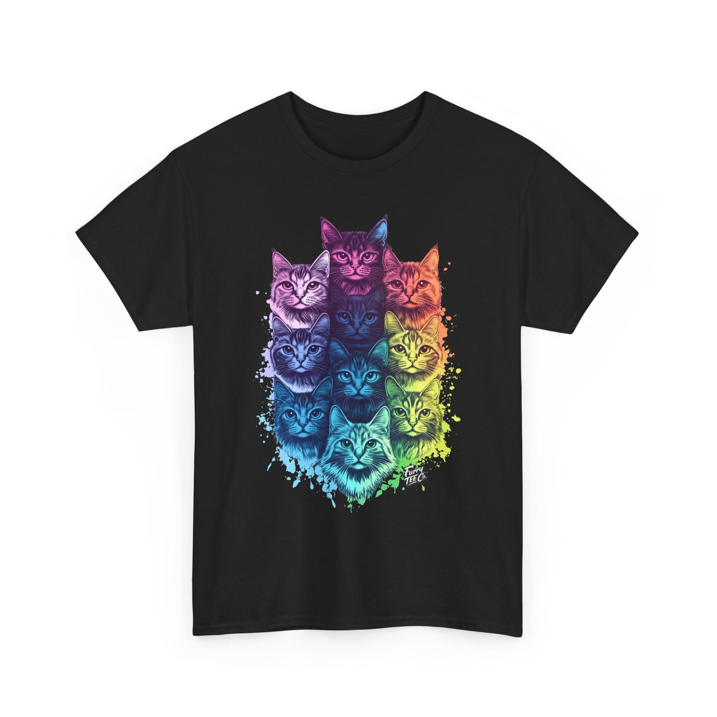 Vibrant Cat Lovers Tee