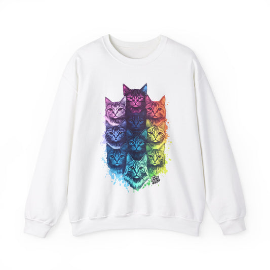 Vibrant Cat Lovers Sweatshirt